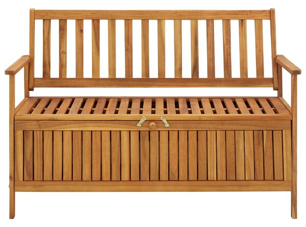 Zahradní úložná lavice 120 cm masivní akáciové dřevo