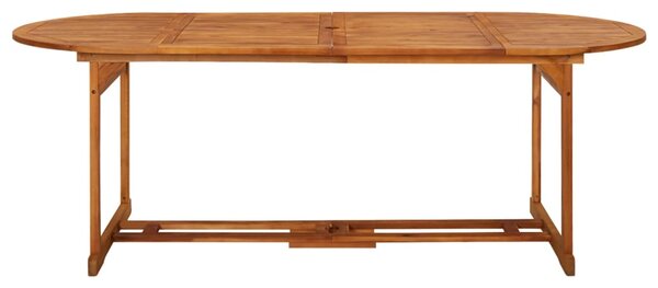 Zahradní jídelní stůl 220 x 90 x 75 cm masivní akáciové dřevo