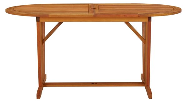Zahradní stůl 160 x 85 x 75 cm masivní eukalyptové dřevo