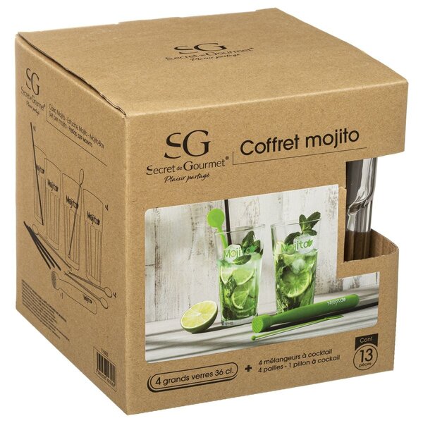 Koktejlový set Mojito 360 ml sada 13ks BX