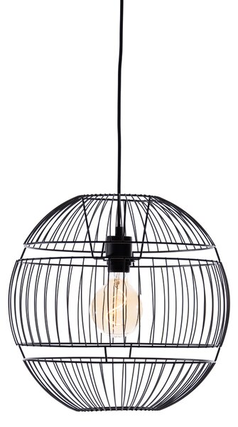 Moderní závěsné svítidlo černé 38 cm - Sphaera