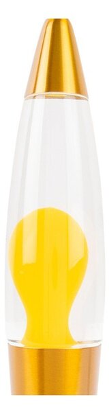 Žlutá skleněná lávová lampa (výška 35,5 cm) Funky Rocket Lava – Leitmotiv