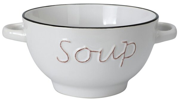 Kameninová miska na polévku Soup 650 ml bílá