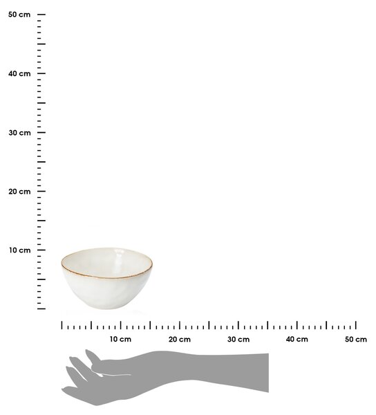 Kameninová miska na polévku Sia 620 ml krémová