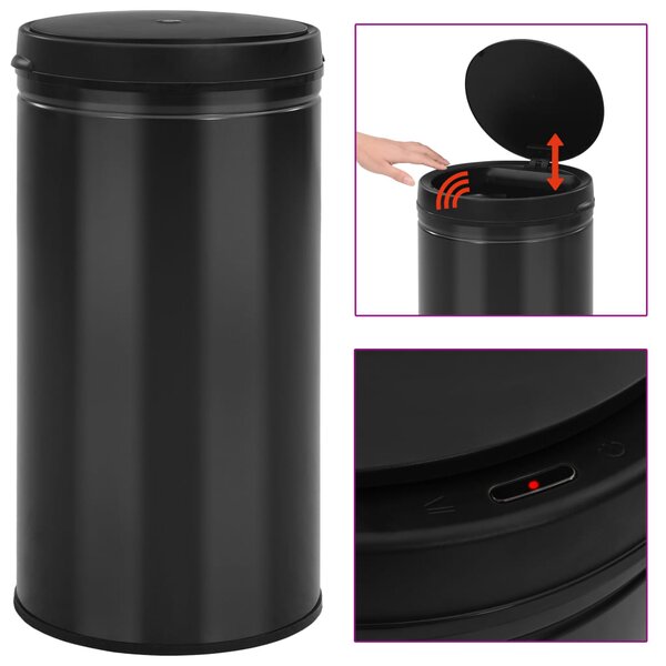 Odpadkový koš s automatickým senzorem - 60l | černý