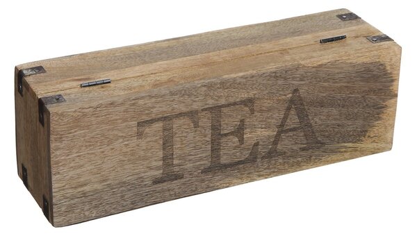 Dřevěný organizér na čaj Mango Wood, 32x10x9, 5 cm