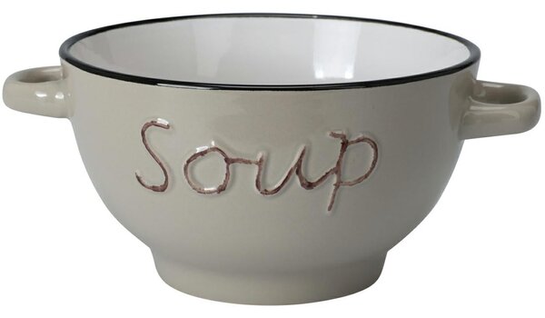 Kameninová miska na polévku Soup 650 ml béžová