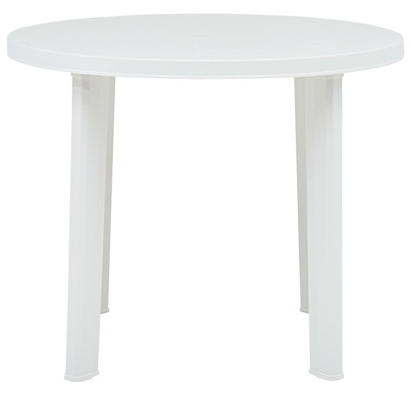 Zahradní stůl bílý 89 cm plast