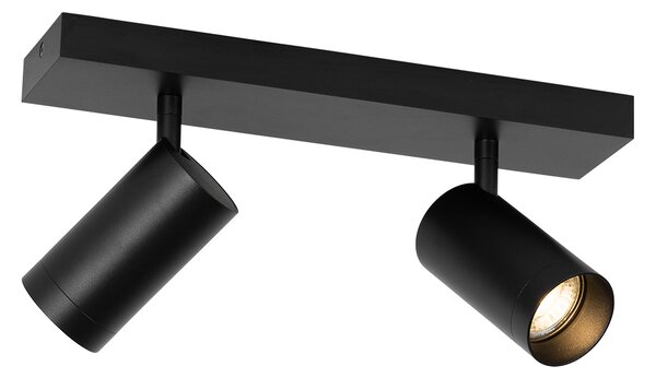 Moderní stropní bodové světlo černé nastavitelné 2-světlo - Jeana Luxe