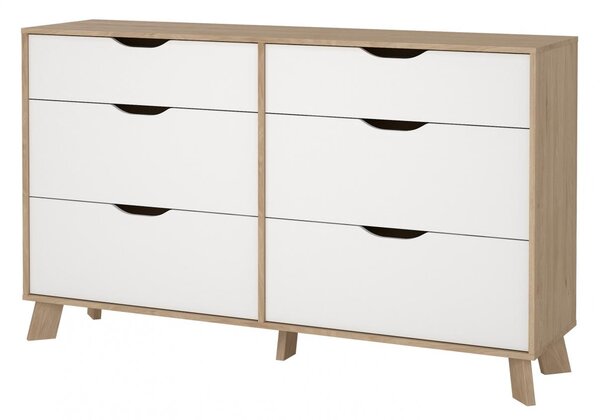 FALCO Komoda Iker 711 jackson hickory/bílá