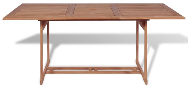 Zahradní stůl 180 x 90 x 75 cm masivní teakové dřevo