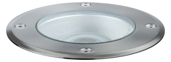 Paulmann 93907 Plug&Shine zápustné svítidlo s nastavitelným směrem svícení 6W LED 3000K, nerez, prům. 14cm, IP67