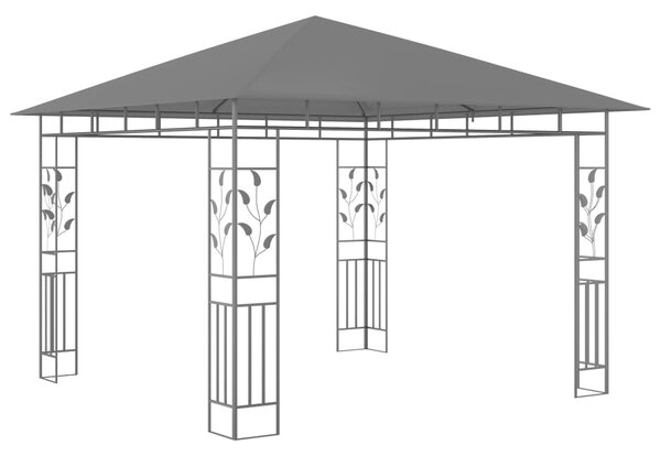 Altán s moskytiérou 3 x 3 x 2,73 m antracitový 180 g/m²