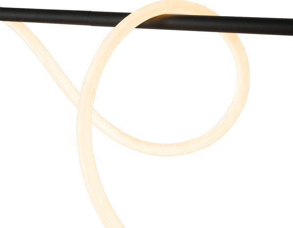Designové závěsné svítidlo černé vč. LED 3-stupňové stmívatelné - Danisha