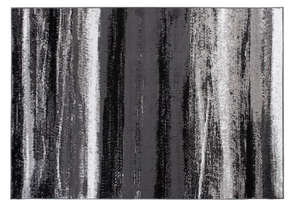 Makro Abra Kusový koberec moderní MAYA Pruhy Q542A šedý Rozměr: 80x150 cm