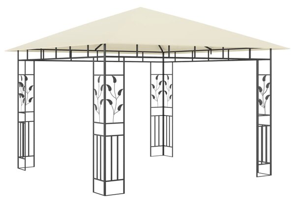 Altán s moskytiérou 3 x 3 x 2,73 m krémový 180 g/m²