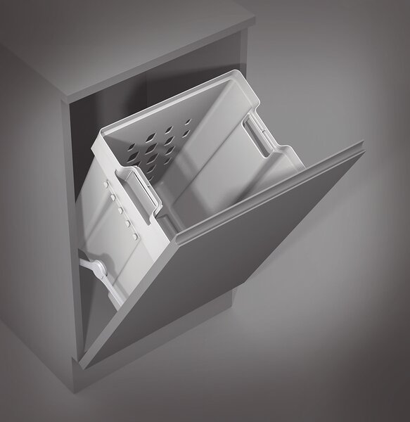 Gollinucci koš na prádlo 50L 50,4 x 30,7 x 40 cm bílý