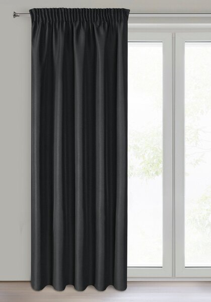 ZÁVĚS NA PÁSCE RITA 140X270 CM 140X270 CM ČERNÁ