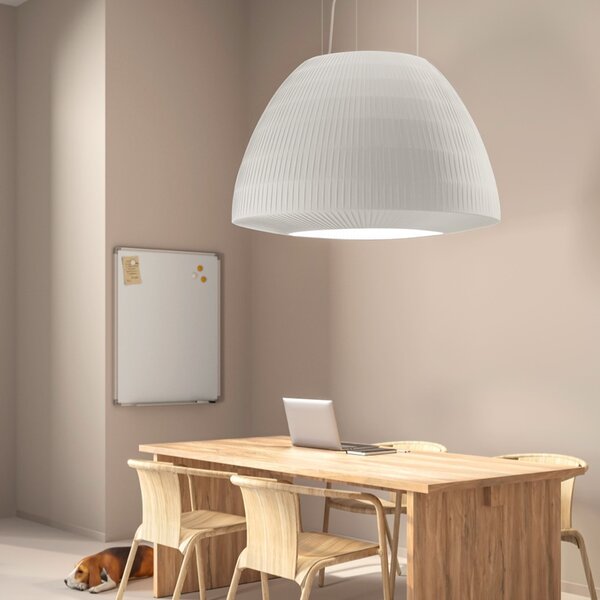 Axolight Bell 60, závěsné svítidlo z bílého textilu, 1x70W E27, prům. 60cm