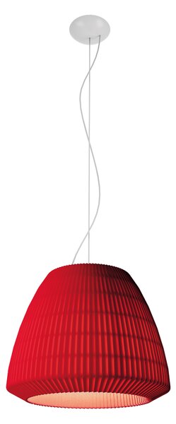 Axolight Bell 45, závěsné svítidlo z červeného textilu, 1x70W E27, prům. 45cm