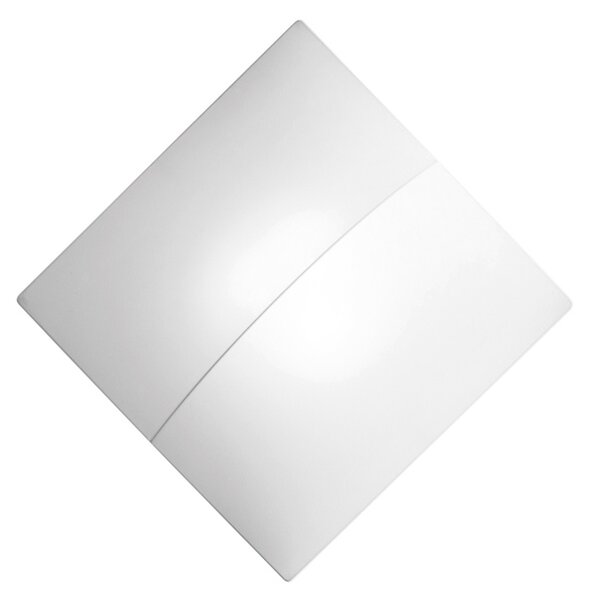 Axolight Nelly Straight, designové svítidlo z bílého textilu, 2x60W, 60x60cm