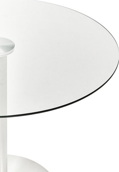 Kulatý jídelní stůl se skleněnou deskou ø 90 cm Metropolitan – Premier Housewares
