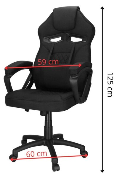 Kancelářská židle SPRINGOS Erva HF0036 černá
