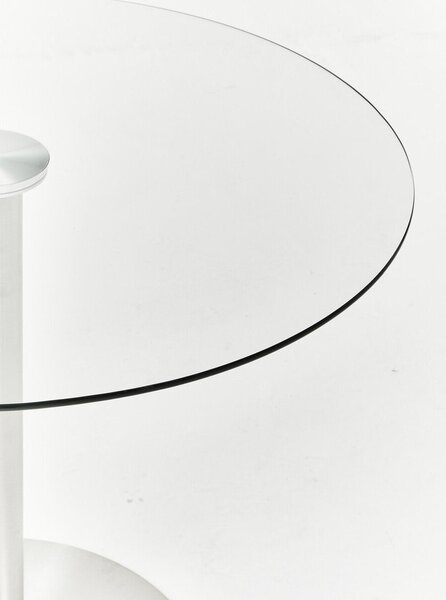 Kulatý jídelní stůl se skleněnou deskou ø 90 cm Metropolitan – Premier Housewares