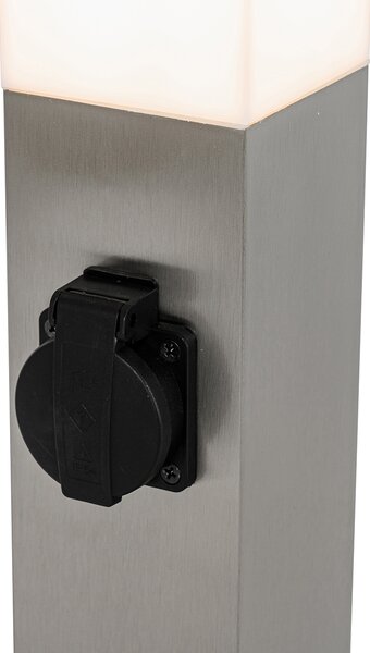 Moderní venkovní lampa 45 cm ocel s objímkou IP44 - Malios