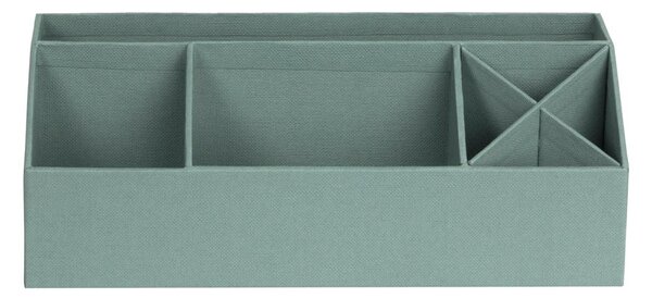 Zelený kartonový organizér na psací potřeby Elisa Canvas Paper Laminate – Bigso