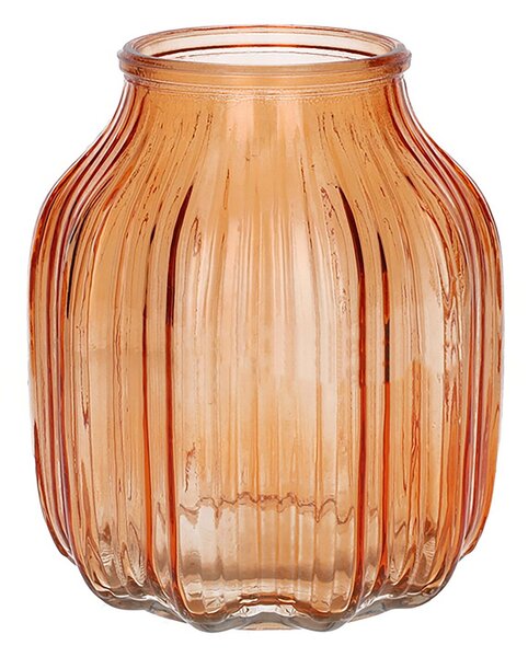 Skleněná váza SUKO 16cm oranžová