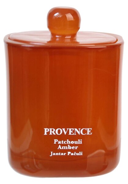 Vonná svíčka ve skle PROVENCE 25 hodin pačuli jantar
