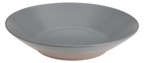 Kameninový hluboký talíř Clay, (fi) 21 cm, šedý