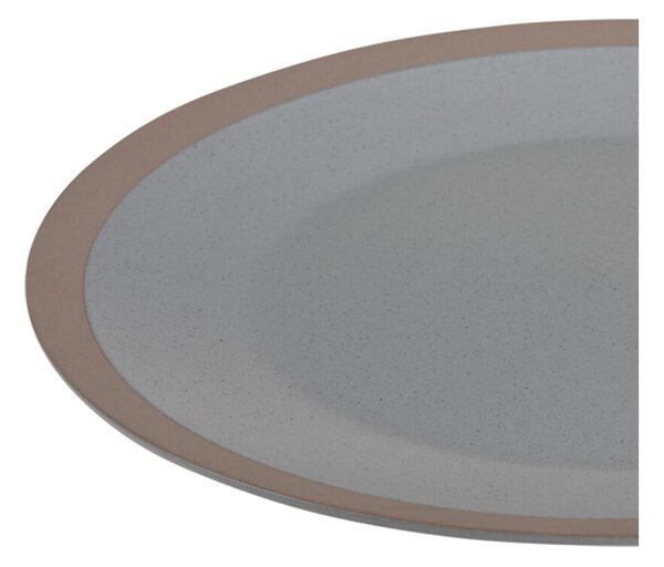 Kameninový talíř Clay, (fi) 26,5 cm, šedý