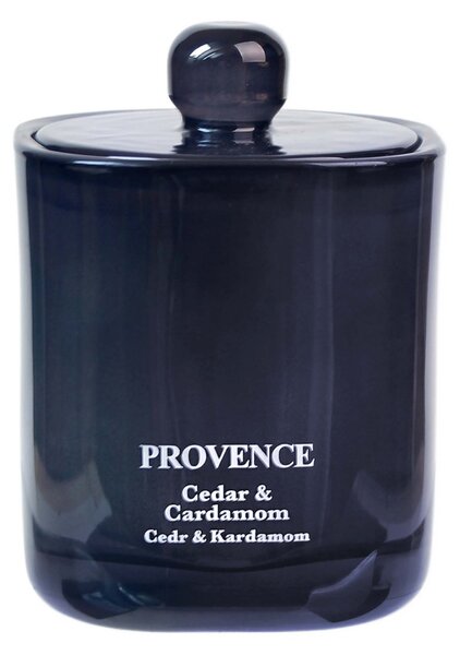 Vonná svíčka ve skle PROVENCE 25 hodin cedr kardamom