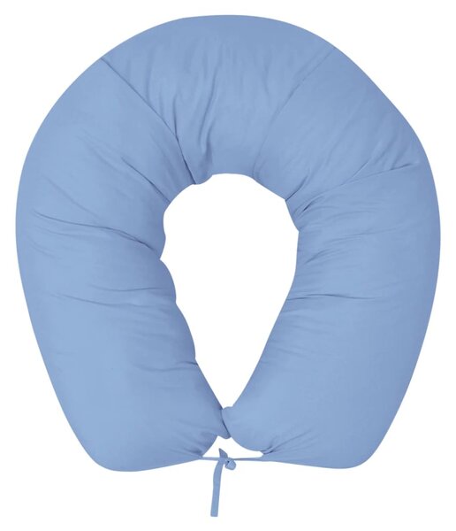 Povlak na těhotenský polštář ve tvaru V - 40x170 cm | modrý