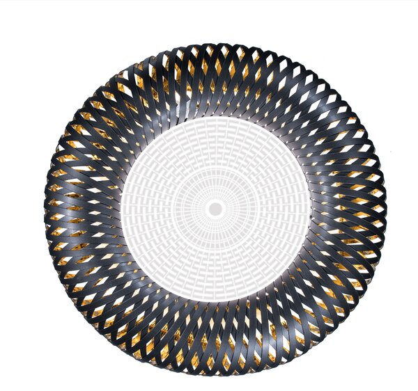 SLAMP KLTCM00BGD00000000EU Kalatos black-gold, designové stropní svítidlo, 4x12W E27, prům 63cm