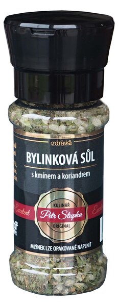 Bylinková sůl 70g mlýnek na koření