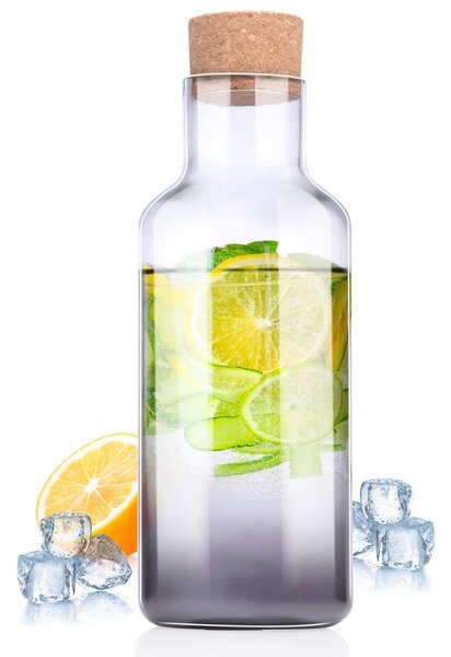 Skleněná láhev s uzávěrem ALPINA 1200ml šedá