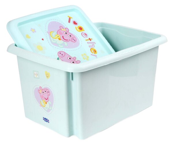 Plastový úložný box s víkem KEEEPER 15l Peppa Pig
