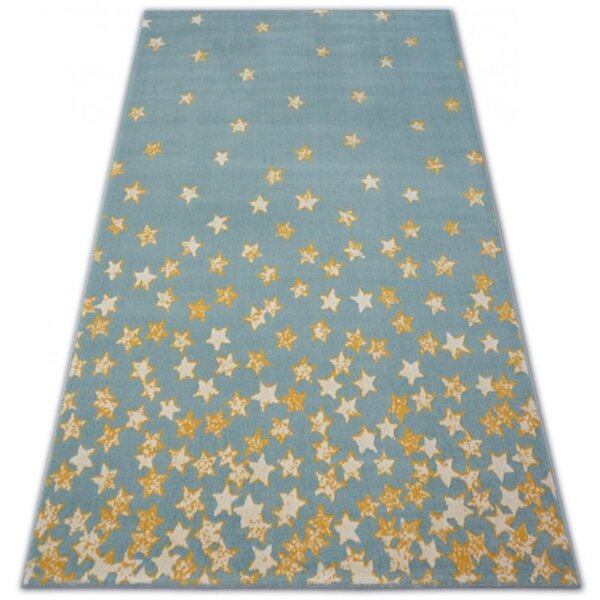 Dětský kusový koberec PP Hvězdičky modrý 120x170cm