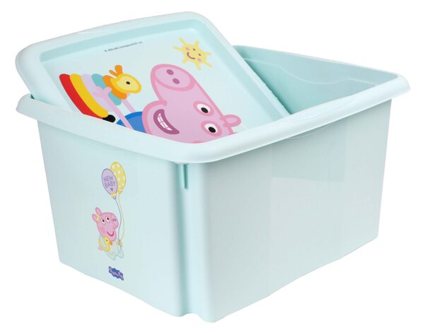 Plastový úložný box s víkem KEEEPER 24l Peppa Pig