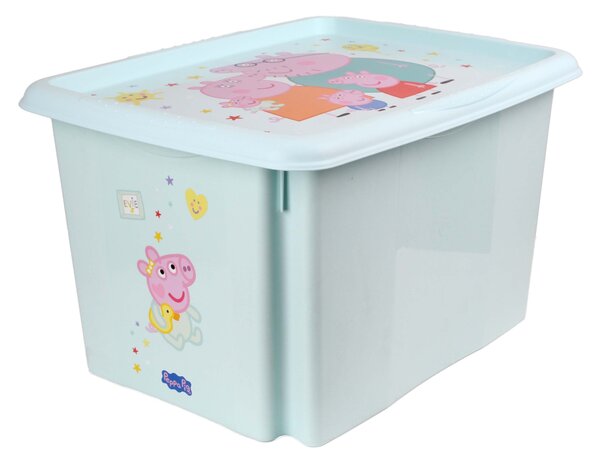 Plastový úložný box s víkem KEEEPER 30l Peppa Pig