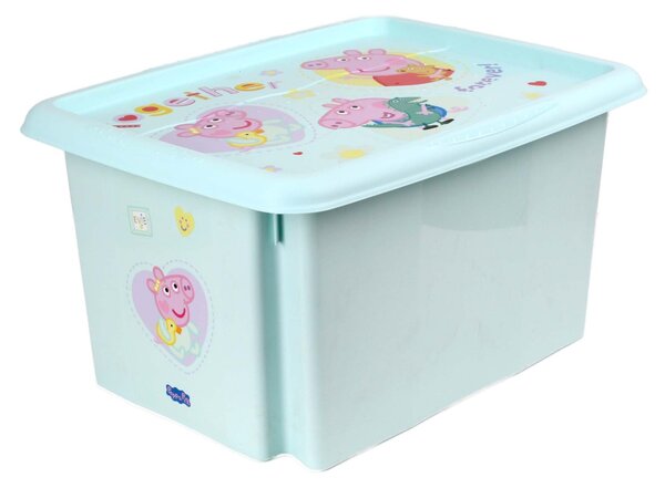 Plastový úložný box s víkem KEEEPER 15l Peppa Pig