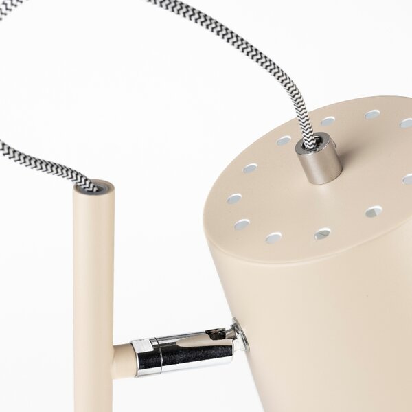 Béžová kovová stolní lampa ZUIVER BUCKLE HEAD