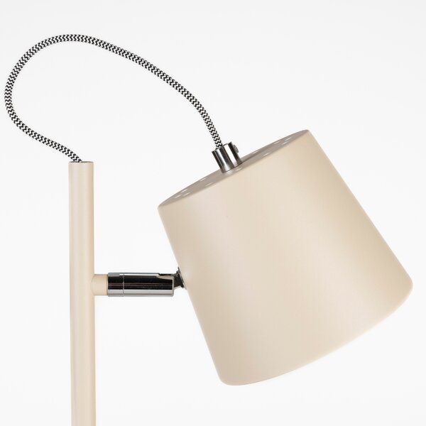 Béžová kovová stolní lampa ZUIVER BUCKLE HEAD