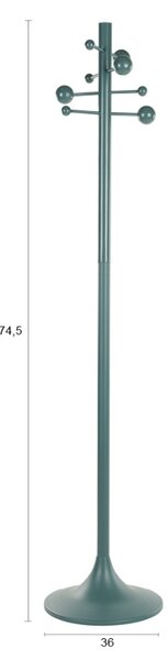 Modrý stojací věšák ZUIVER JASON 174,5 cm