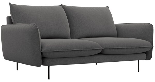 -25 % Dny MOMENTI– Cosmopolitan Design Tmavě šedá čalouněná dvoumístná pohovka Vienna 160 cm