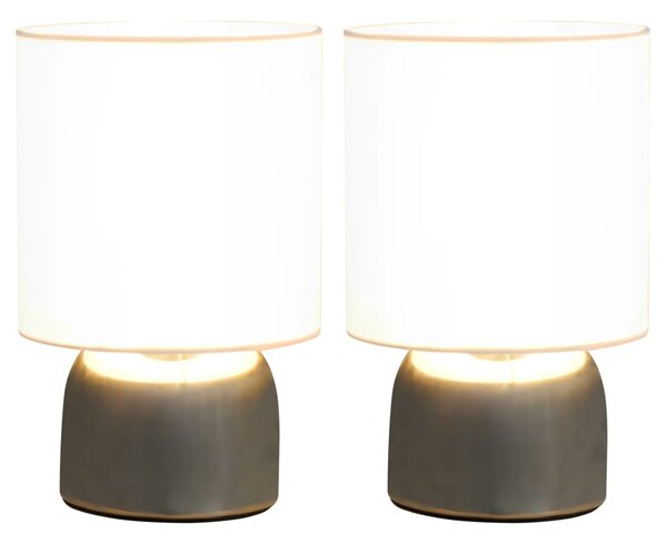 Stolní lampy Frock - 2 ks - bílé | E14