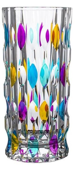 KŘISTÁLOVÁ VÁZA BOHEMIA PRESTIGE JOKER COLOUR 280MM
